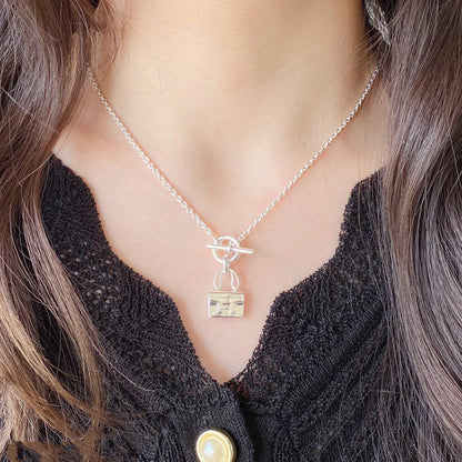 [Gaonasi]CONSTANCE PEDANT SILVER NECKLACE