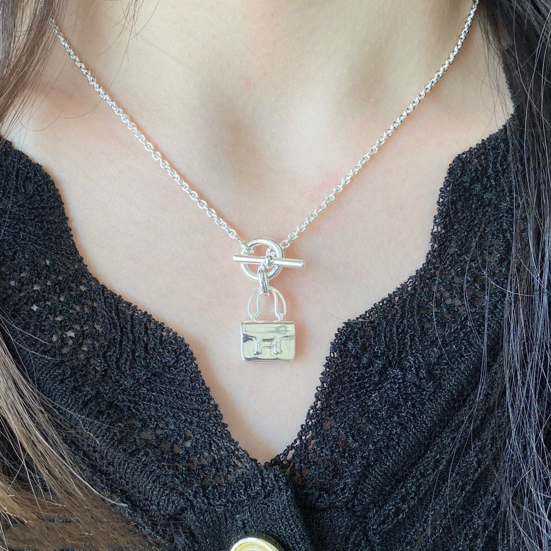 [Gaonasi]CONSTANCE PEDANT SILVER NECKLACE