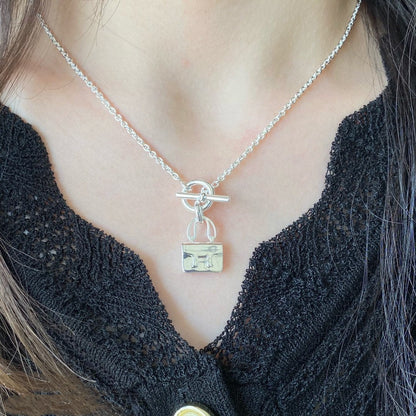 [Gaonasi]CONSTANCE PEDANT SILVER NECKLACE