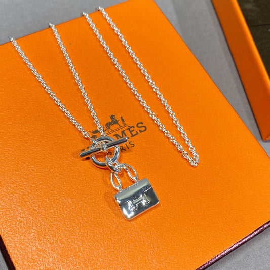 [Gaonasi]CONSTANCE PEDANT SILVER NECKLACE