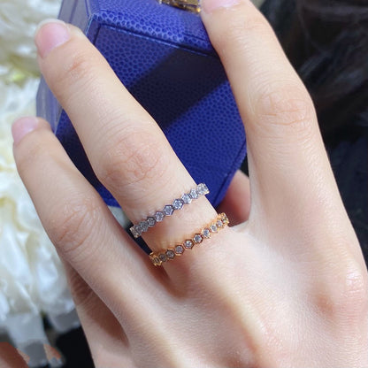 [Gaonasi]BEE LOVE DIAMOND PAVED SMALL RING