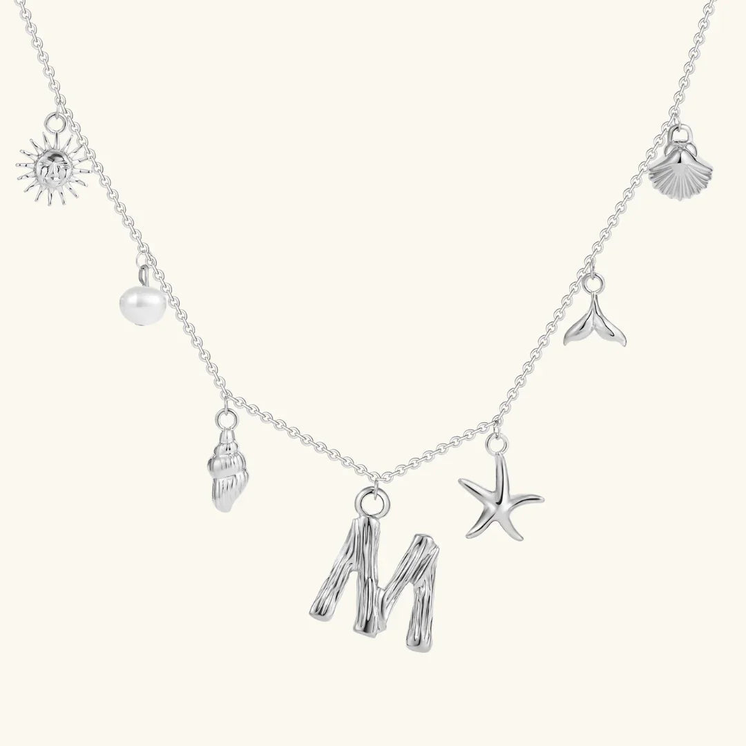 [Gaonasi]Avaria Ocean Initial Necklace