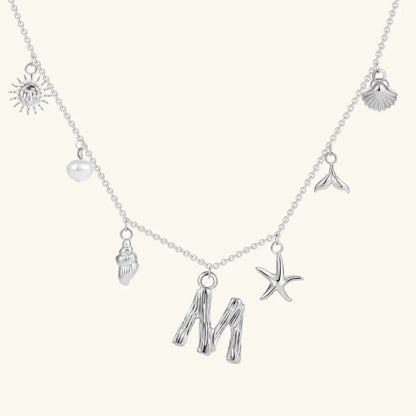 [Gaonasi]Avaria Ocean Initial Necklace