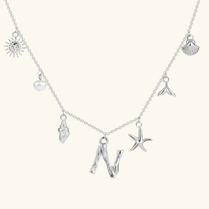 [Gaonasi]Avaria Ocean Initial Necklace