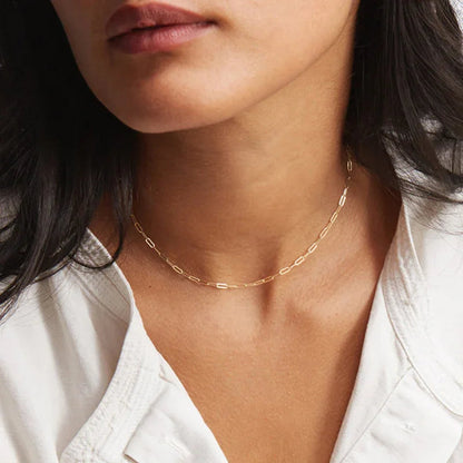 [Gaonasi]Nadia Paperclip Chain Necklace
