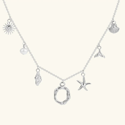 [Gaonasi]Avaria Ocean Initial Necklace