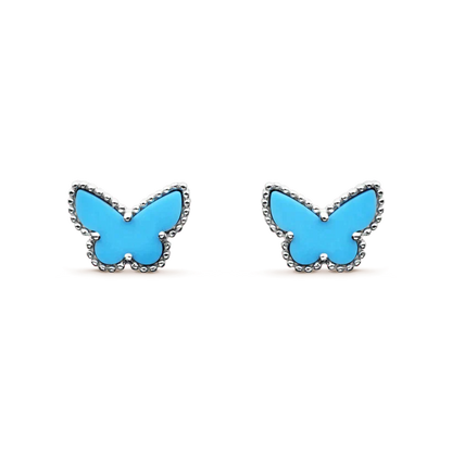 [Gaonasi]BUTTERFLY TURQUOISE EARRINGS SILVER
