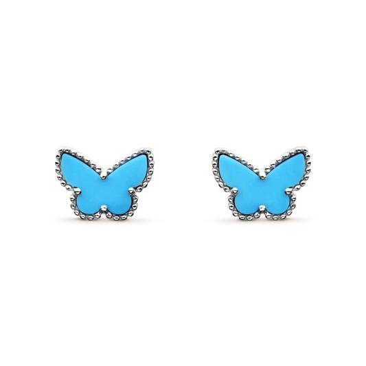 [Gaonasi]BUTTERFLY TURQUOISE EARRINGS SILVER