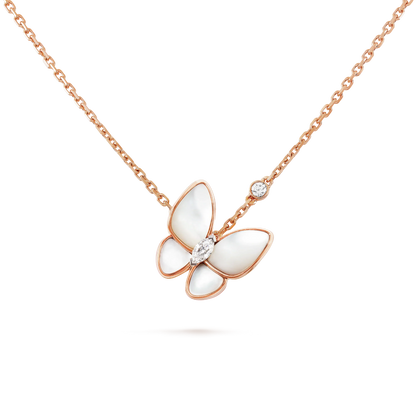 [Gaonasi]BUTTERFLY MOP DIAMOND NECKLACE