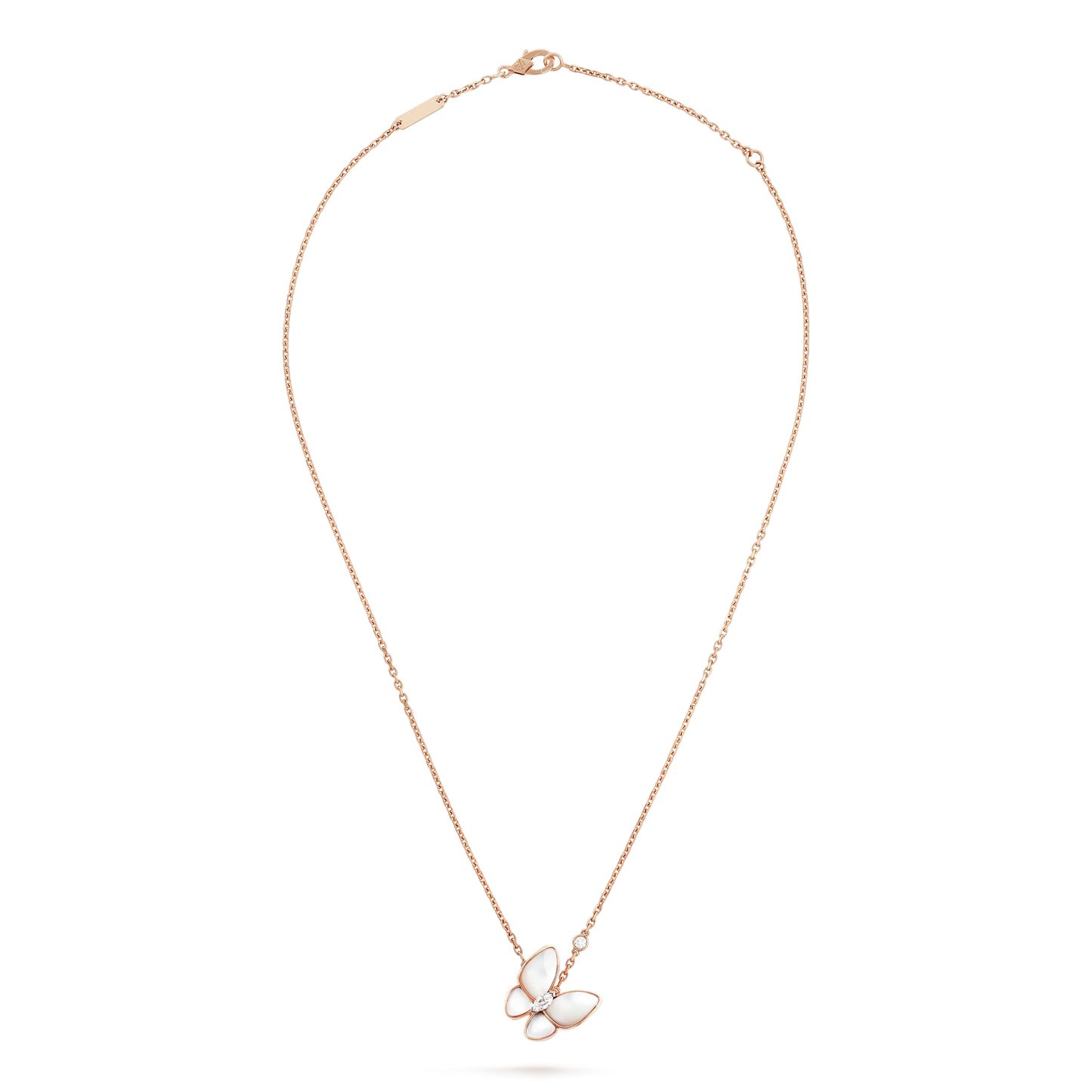 [Gaonasi]BUTTERFLY MOP DIAMOND NECKLACE