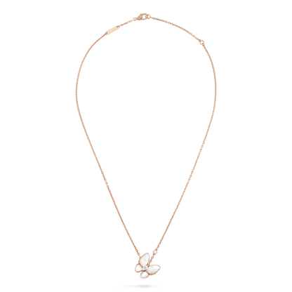 [Gaonasi]BUTTERFLY MOP DIAMOND NECKLACE