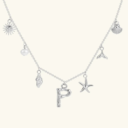 [Gaonasi]Avaria Ocean Initial Necklace