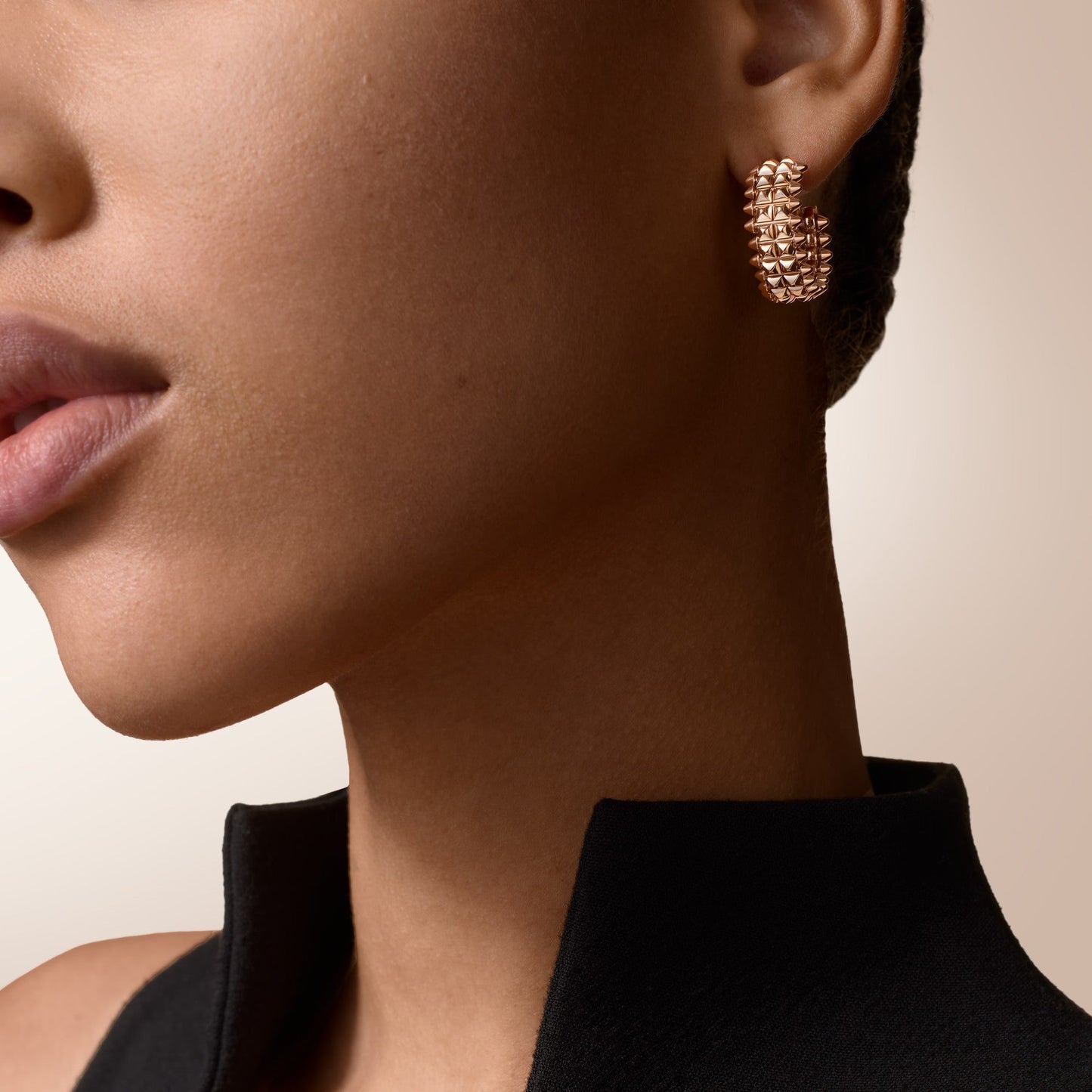 [Gaonasi Jewelry]CLASH 9.2MM DOUBLE ROW EARRINGS