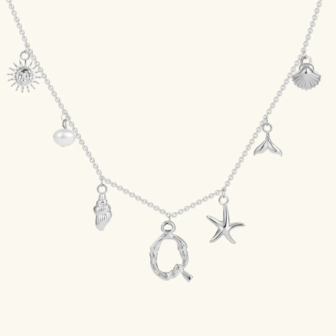 [Gaonasi]Avaria Ocean Initial Necklace