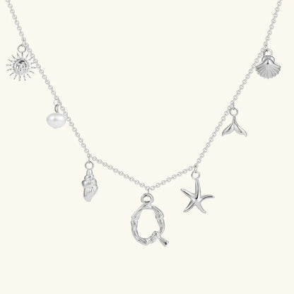 [Gaonasi]Avaria Ocean Initial Necklace