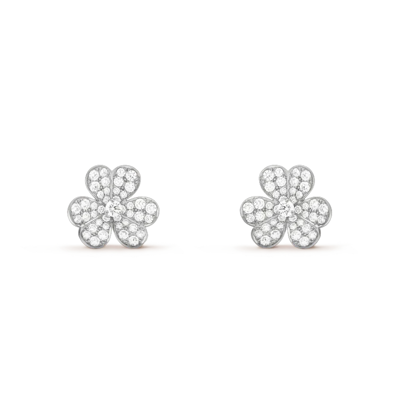 [Gaonasi]CLOVER COMOS DIAMOND EARRINGS SILVER