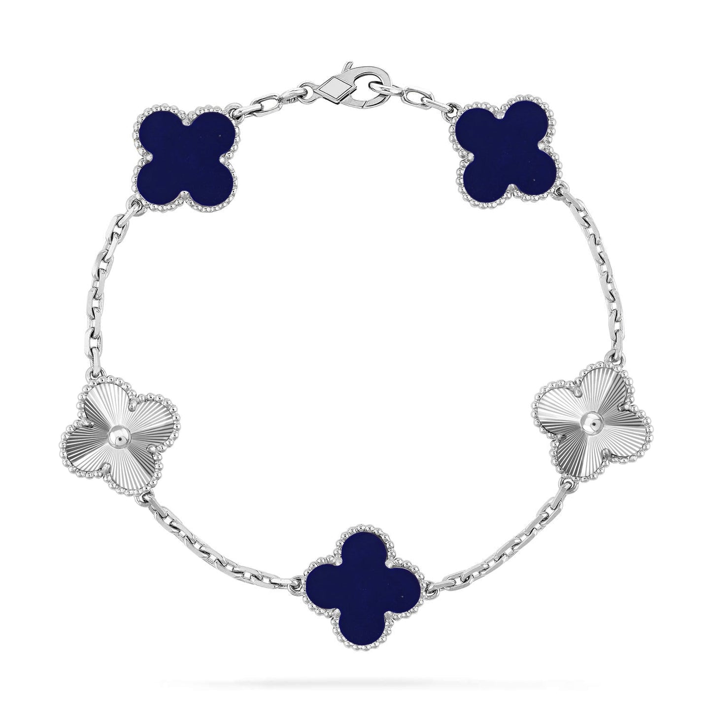 [Gaonasi]CLOVER 5 MOTIF LAPIS LAZULI BRACELET COLLECTION