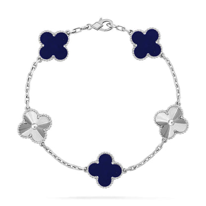 [Gaonasi]CLOVER 5 MOTIF LAPIS LAZULI BRACELET COLLECTION