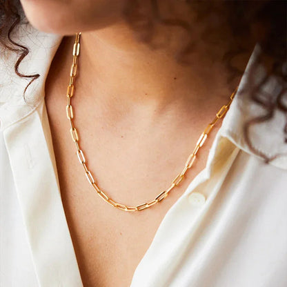 [Gaonasi]Amber Gold Chain Necklace