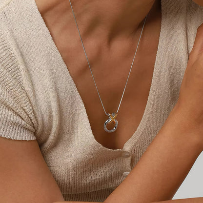 [Gaonasi]Mirabelle Ring Knot Necklace