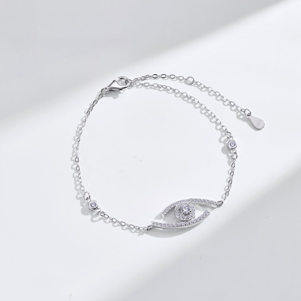 [Cadisa]Lucky Eye Pave-Set Diamond Bracelet