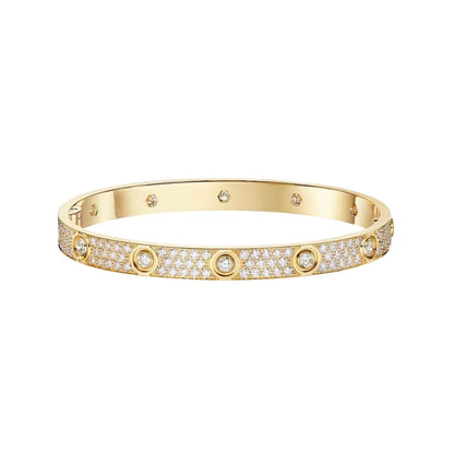 [Gaonasi Jewelry]LOVE BRACELET 6.1MM DIAMOND-PAVED 10 BIG DIAMONDS