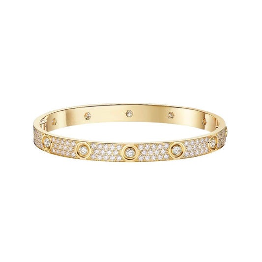 [Gaonasi Jewelry]LOVE BRACELET 6.1MM DIAMOND-PAVED 10 BIG DIAMONDS