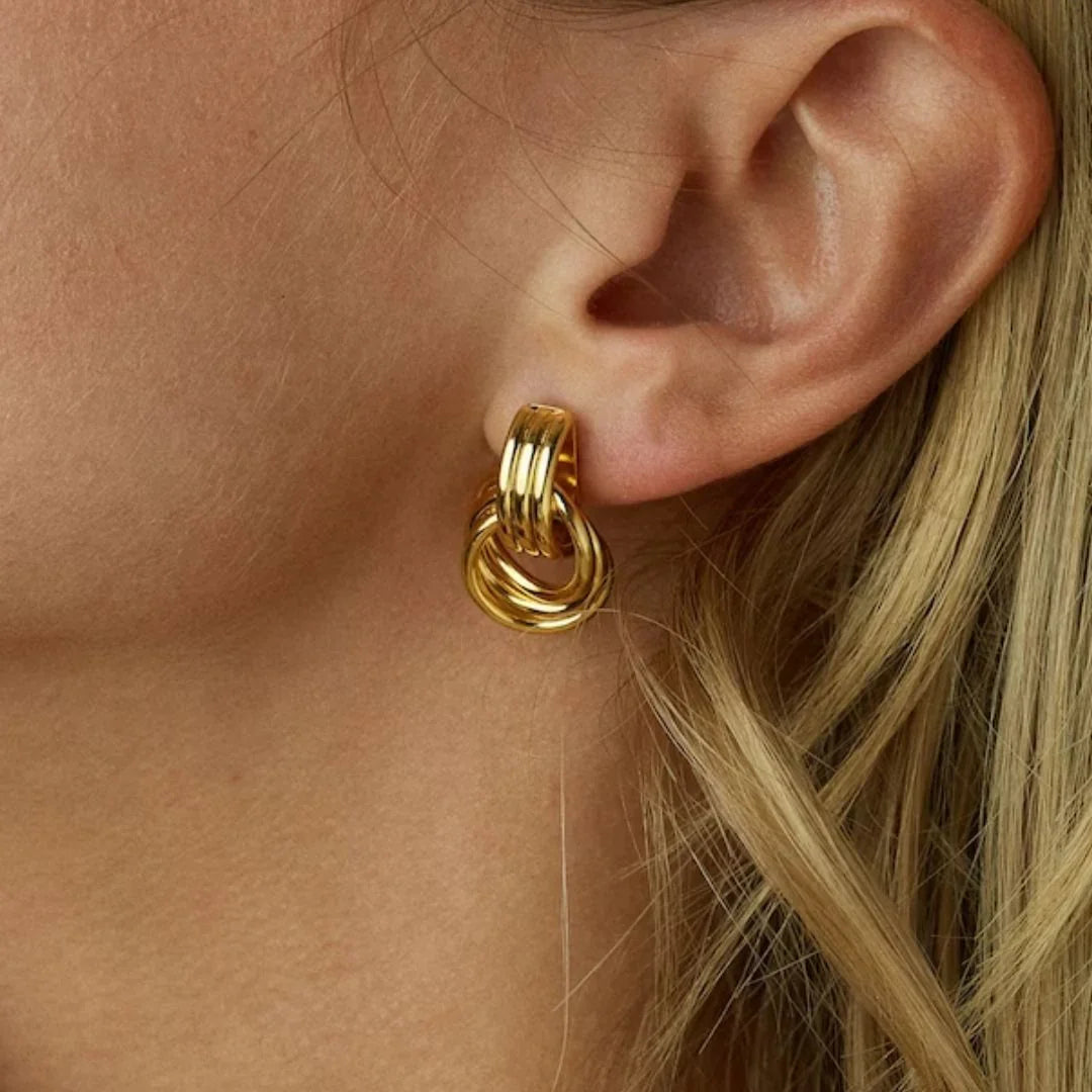 [Gaonasi]Luna Layered Hoop Earrings
