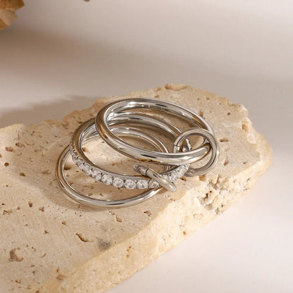 [Gaonasi]Emmanuelle Diamond Ring Stack