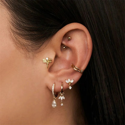 [Gaonasi]Brooke Removable Charm Hoops