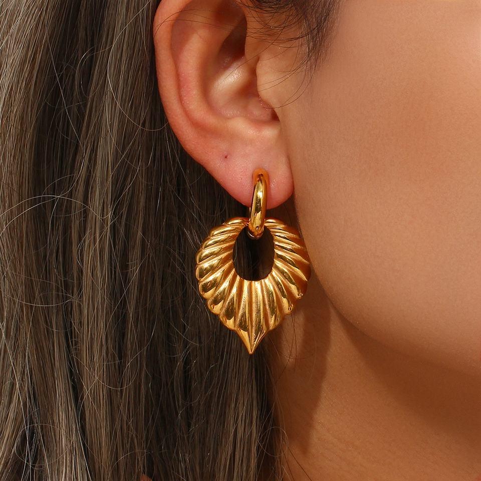 [Gaonasi]Penelope Leaf Earrings