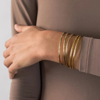 [Gaonasi]Shannon Gold Bangle Set