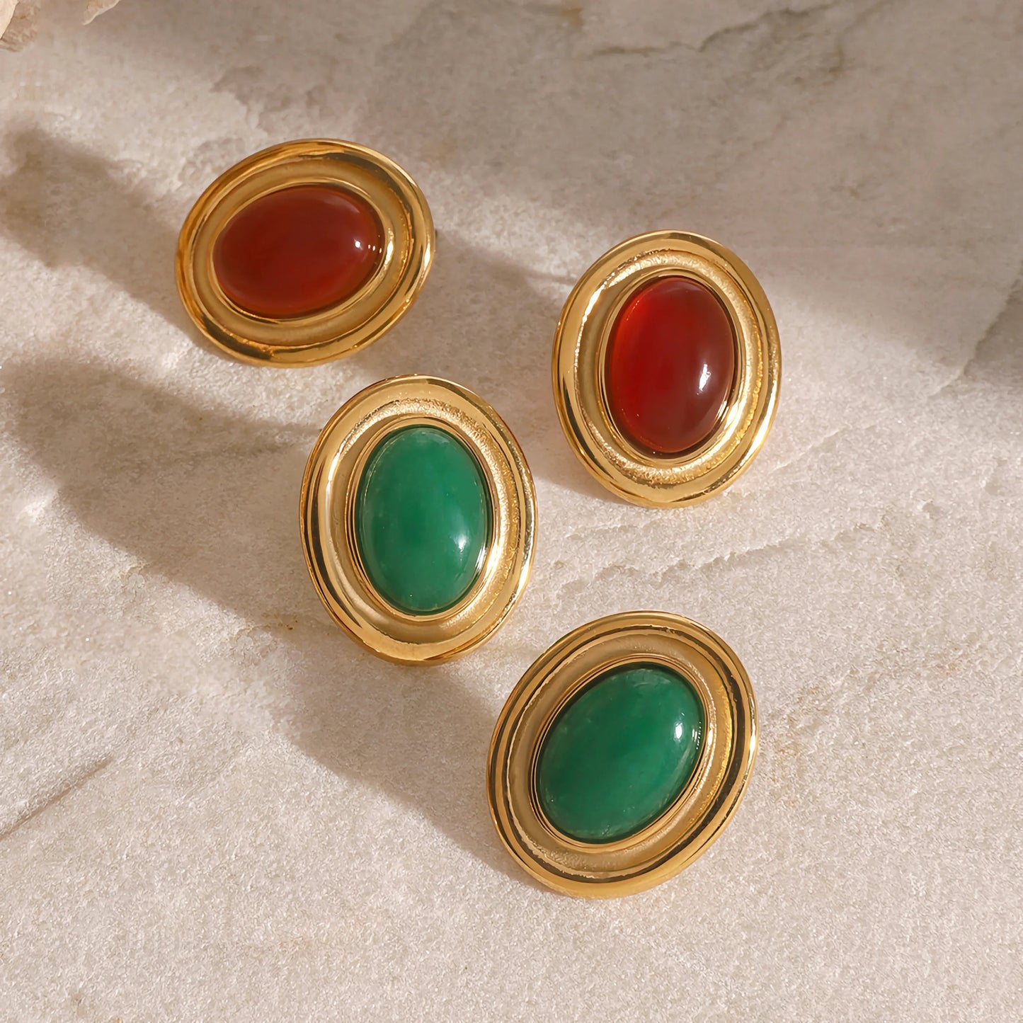 [Gaonasi]Fresca Gemstone Earrings
