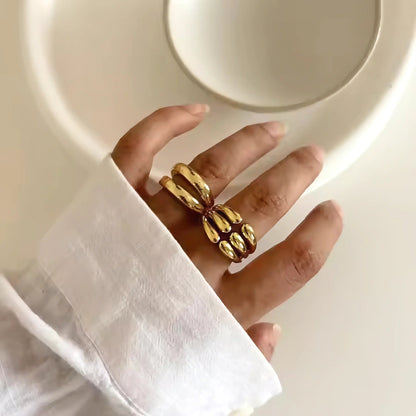 [Gaonasi]Cassiel Layered Gold Ring
