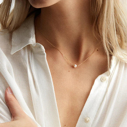 [Gaonasi]Isla Gold Pearl Necklace