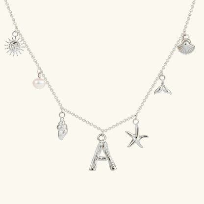 [Gaonasi]Avaria Ocean Initial Necklace