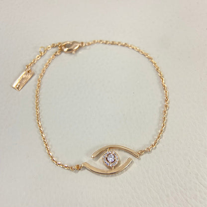 [Cadisa]Lucky Eye Pave-Set Diamond Bracelet