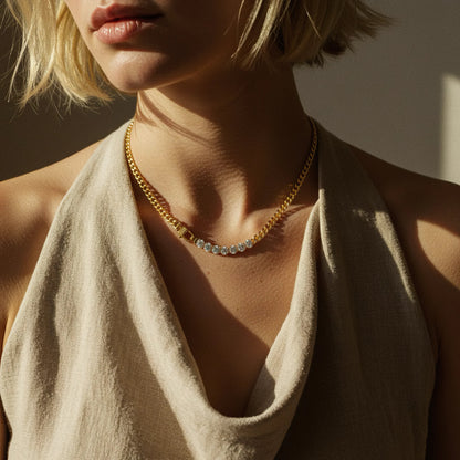 [Gaonasi]Maelle Diamond Necklace