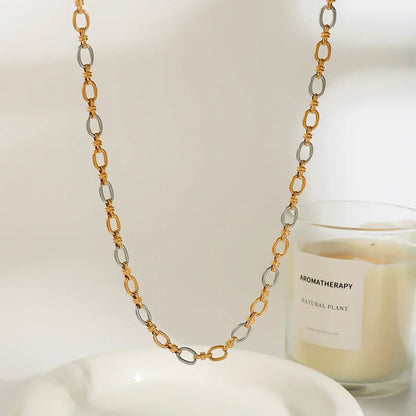 [Gaonasi]Addison Two Tone Gold Necklace