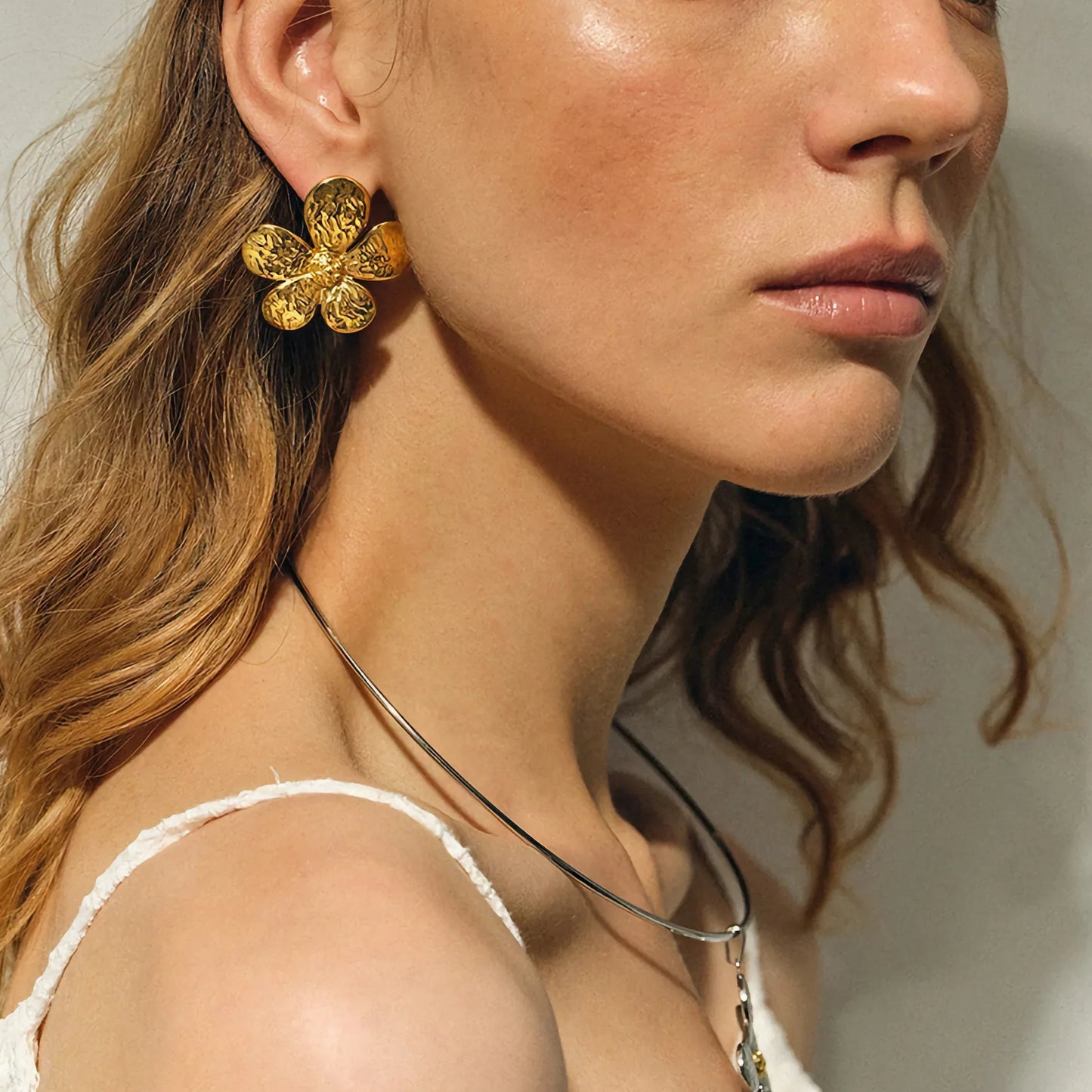 [Gaonasi]Daisy Gold Earrings