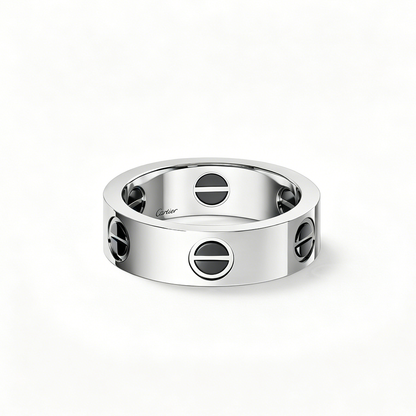 [Gaonasi Jewelry]LOVE RING 5.5MM NO DIAMONDS  CERAMIC