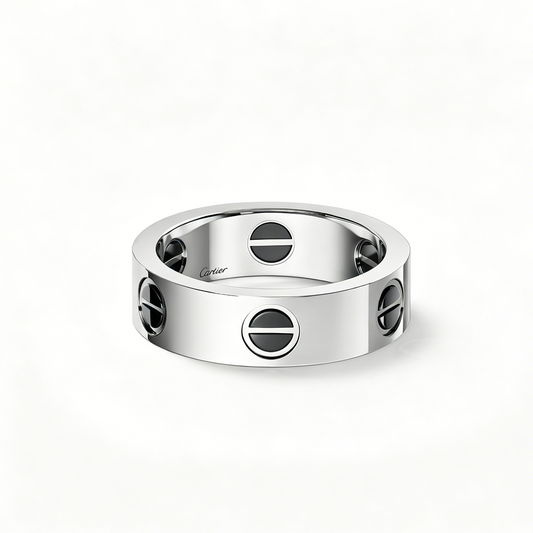 [Gaonasi Jewelry]LOVE RING 5.5MM NO DIAMONDS  CERAMIC