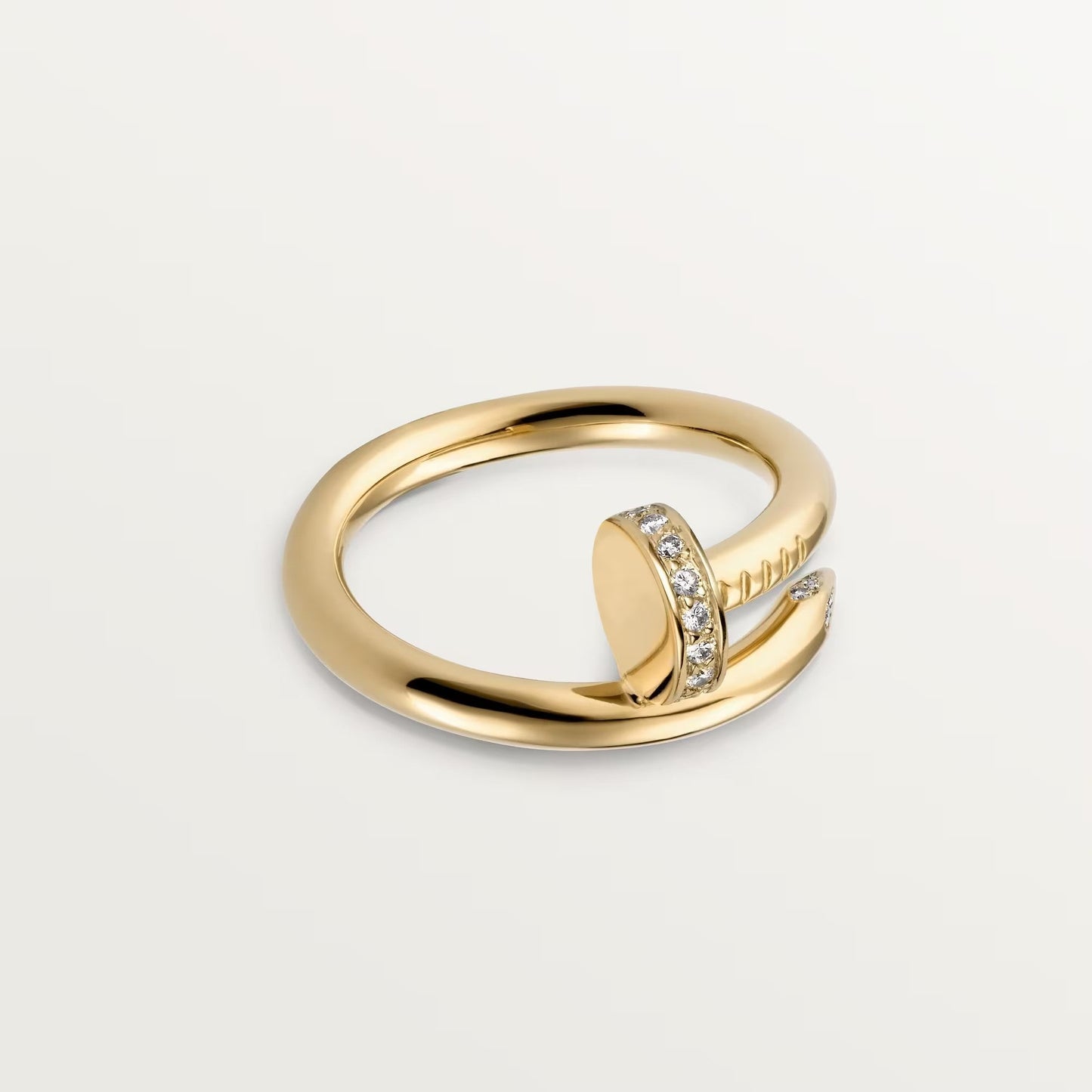 [Gaonasi Jewelry]JUSTE RING 2.6MM HALF DIAMOND