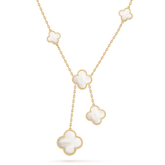 [Gaonasi]CLOVER MOTHER OF PEARL NECKLACE 6 MOTIF