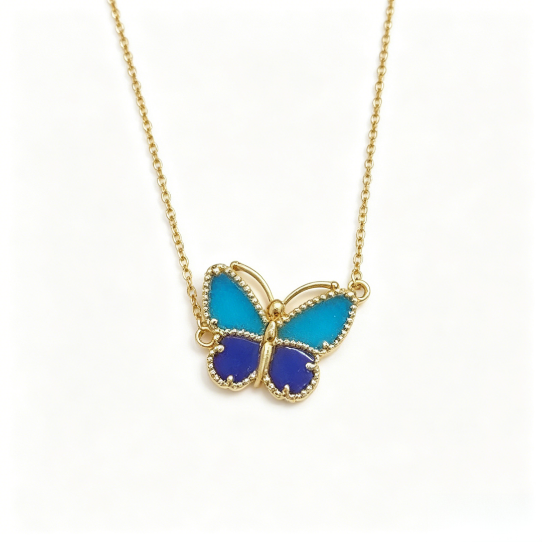 [GAONASI] 2026 NEW LUCKY BUTTERFLY 1 MOTIFS NECKLACE