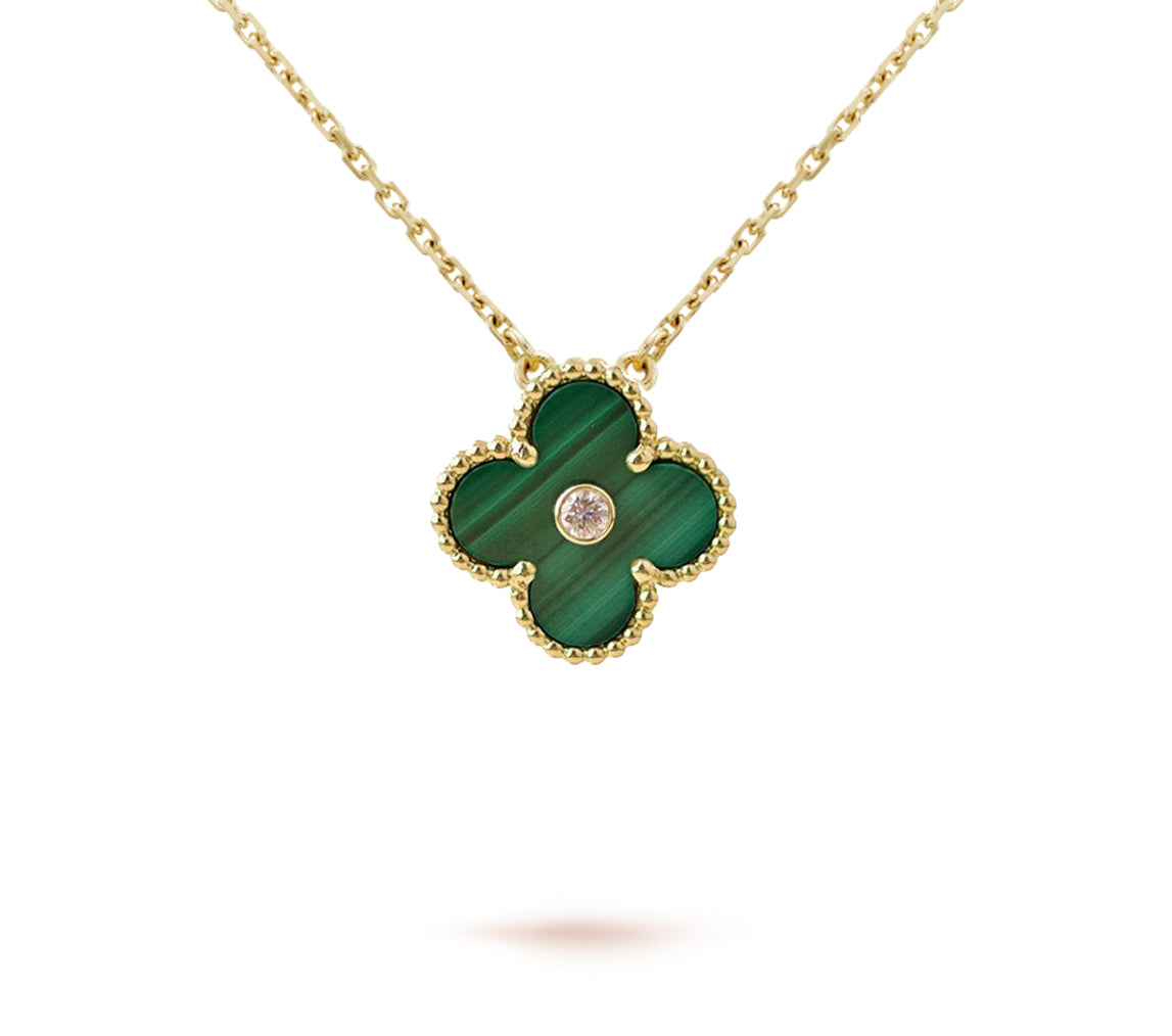[Gaonasi]CLOVER 15MM CHRISTMAS LIMITED EDITION SINGLE FLOWER NECKLACE