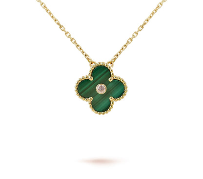 [Gaonasi]CLOVER 15MM CHRISTMAS LIMITED EDITION SINGLE FLOWER NECKLACE