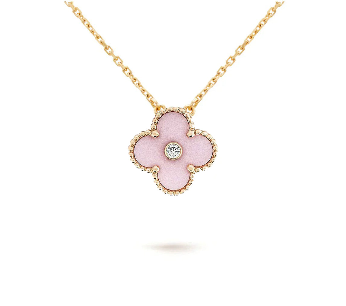 [Gaonasi]CLOVER 15MM CHRISTMAS LIMITED EDITION SINGLE FLOWER NECKLACE