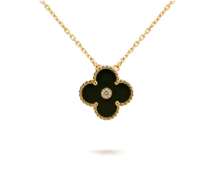 [Gaonasi]CLOVER 15MM CHRISTMAS LIMITED EDITION SINGLE FLOWER NECKLACE