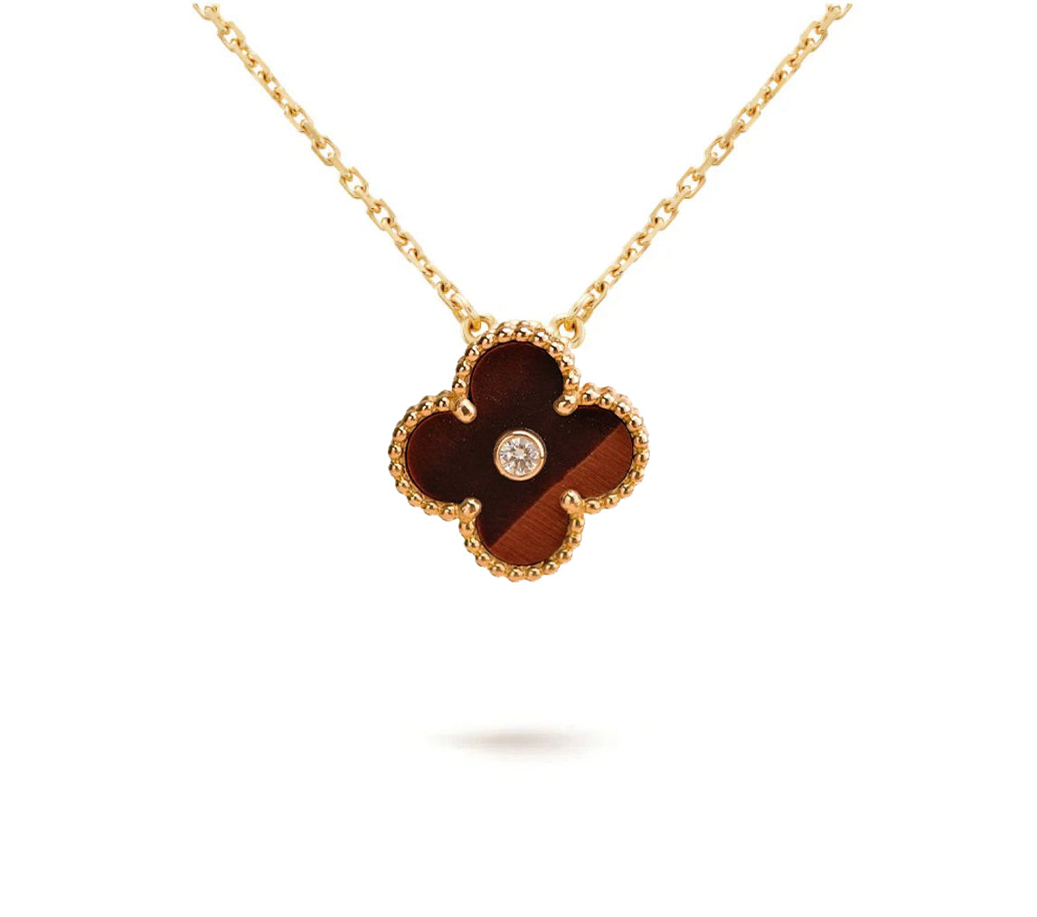 [Gaonasi]CLOVER 15MM CHRISTMAS LIMITED EDITION SINGLE FLOWER NECKLACE